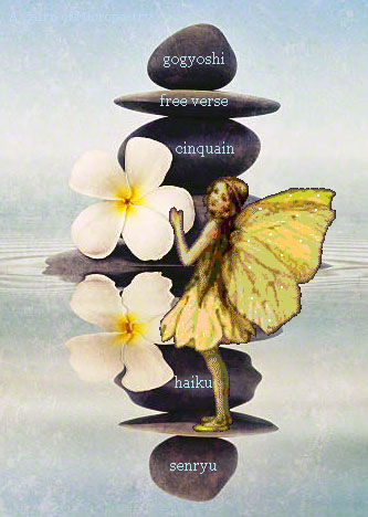 Zen stones with frangipani